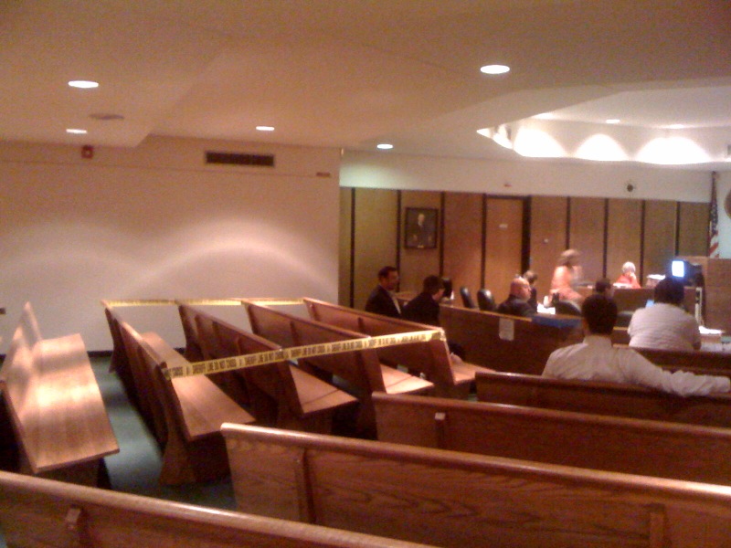 Ramseur trial courtroom
