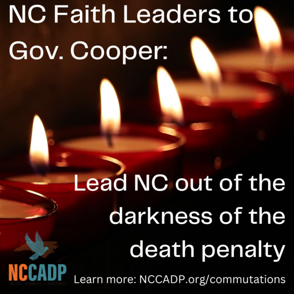 A letter to Gov. Cooper from North Carolina faith leaders NC